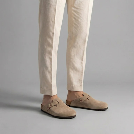 Herren Wildleder Clogs Stilvolle Komfort Loafer