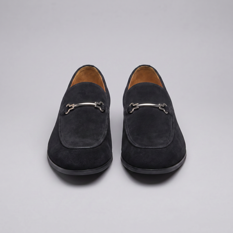 Herren Loafer In Wildlederoptik Mit Horsebit Detail