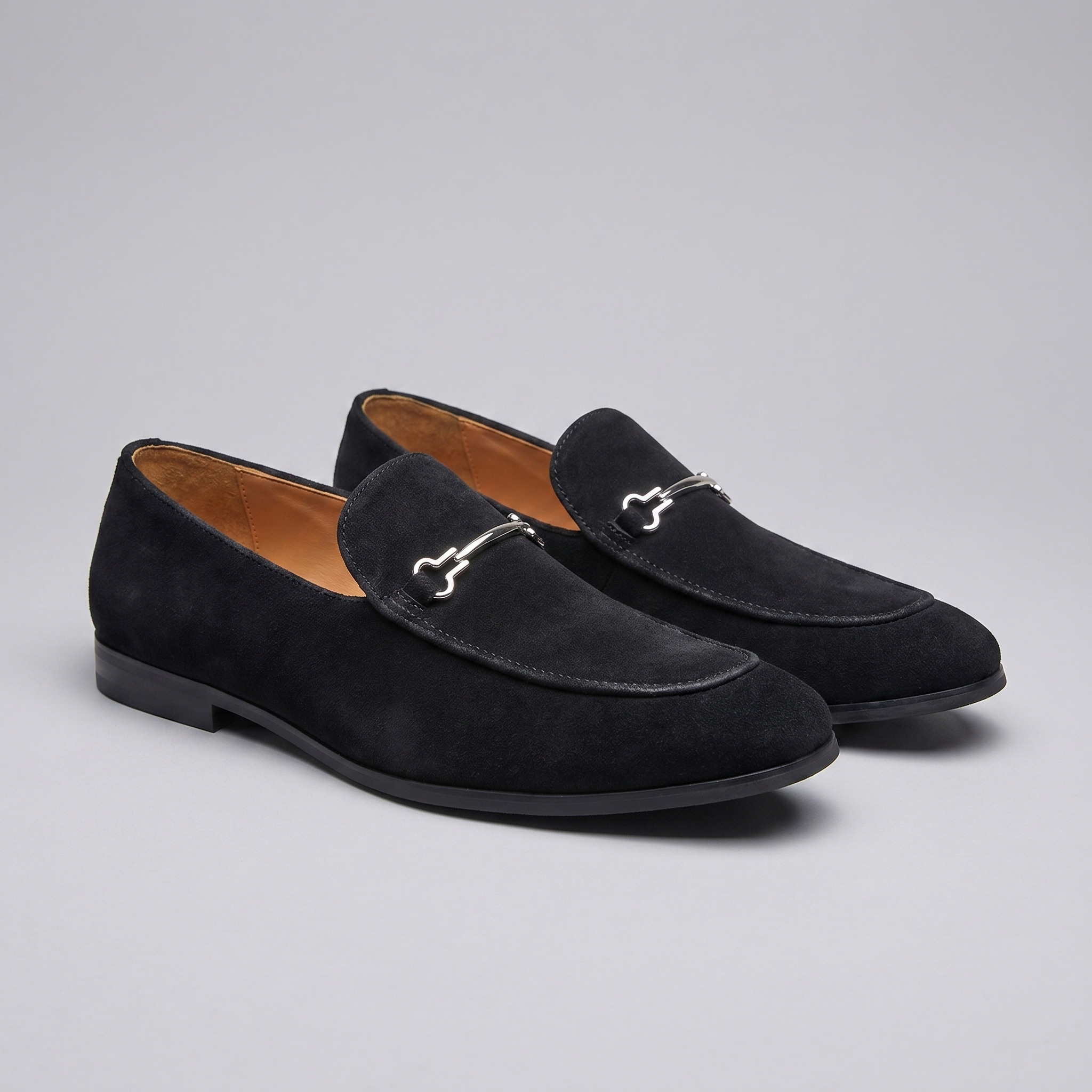 Herren Loafer In Wildlederoptik Mit Horsebit Detail