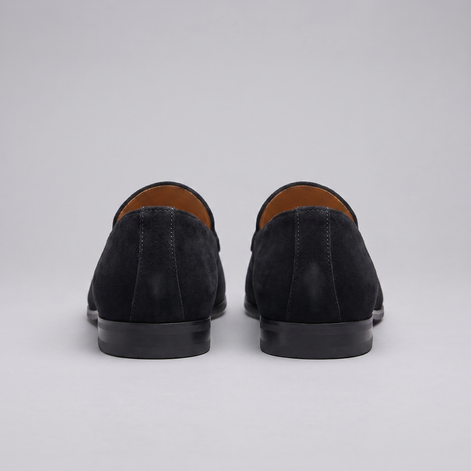 Herren Loafer In Wildlederoptik Mit Horsebit Detail