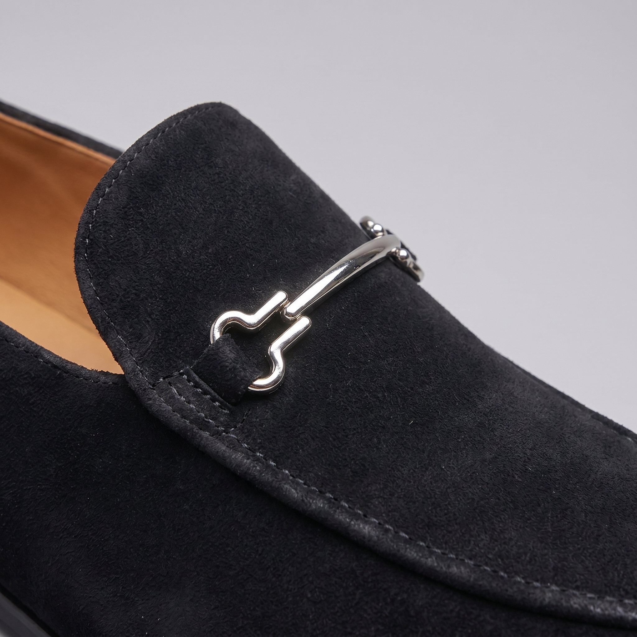 Herren Loafer In Wildlederoptik Mit Horsebit Detail