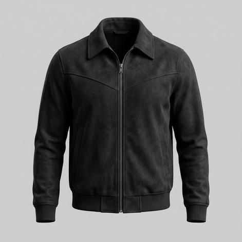 Herren Wildleder Harrington Bomberjacke