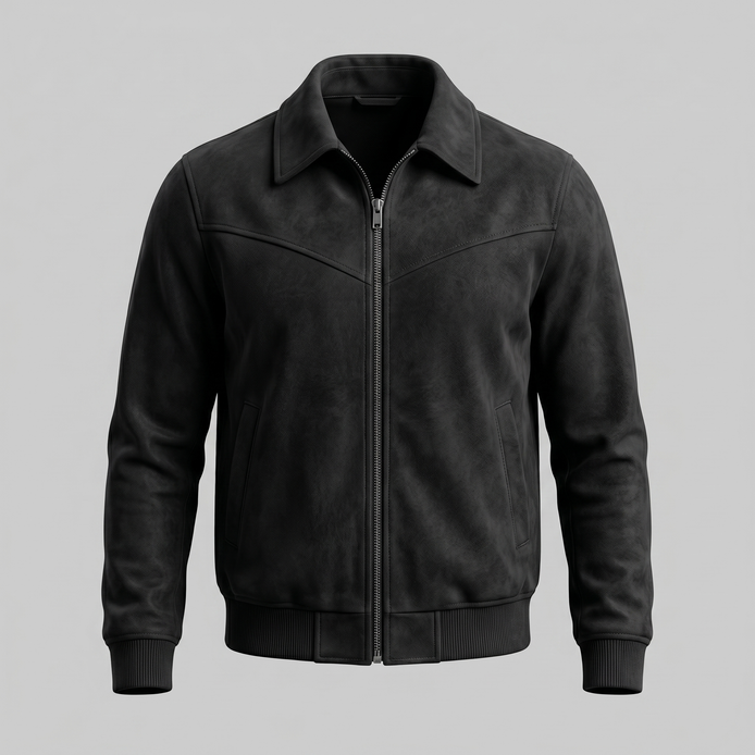 Herren Wildleder Harrington Bomberjacke