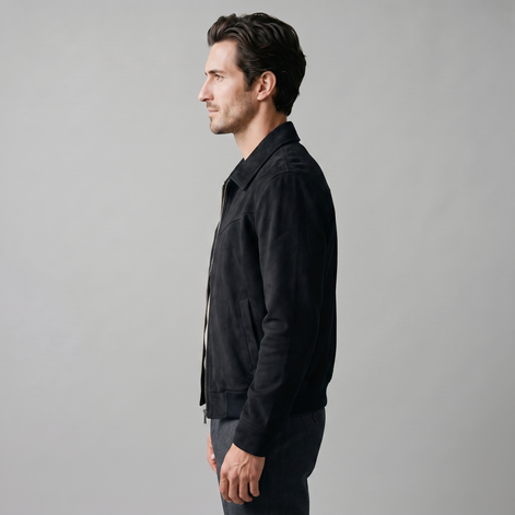 Herren Wildleder Harrington Bomberjacke