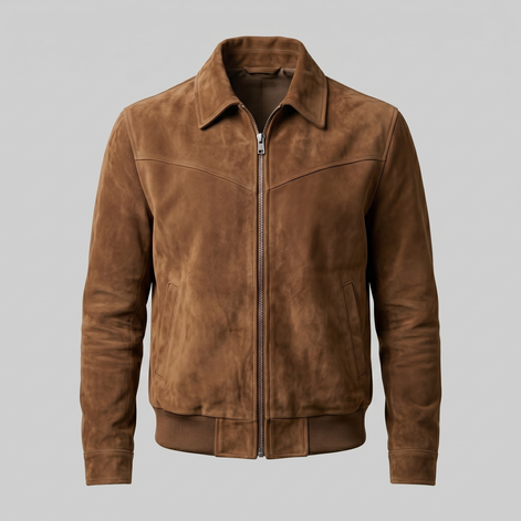 Herren Wildleder Harrington Bomberjacke
