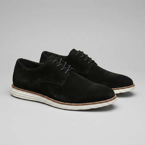 Herren Wildleder Schnür Derby Schuhe