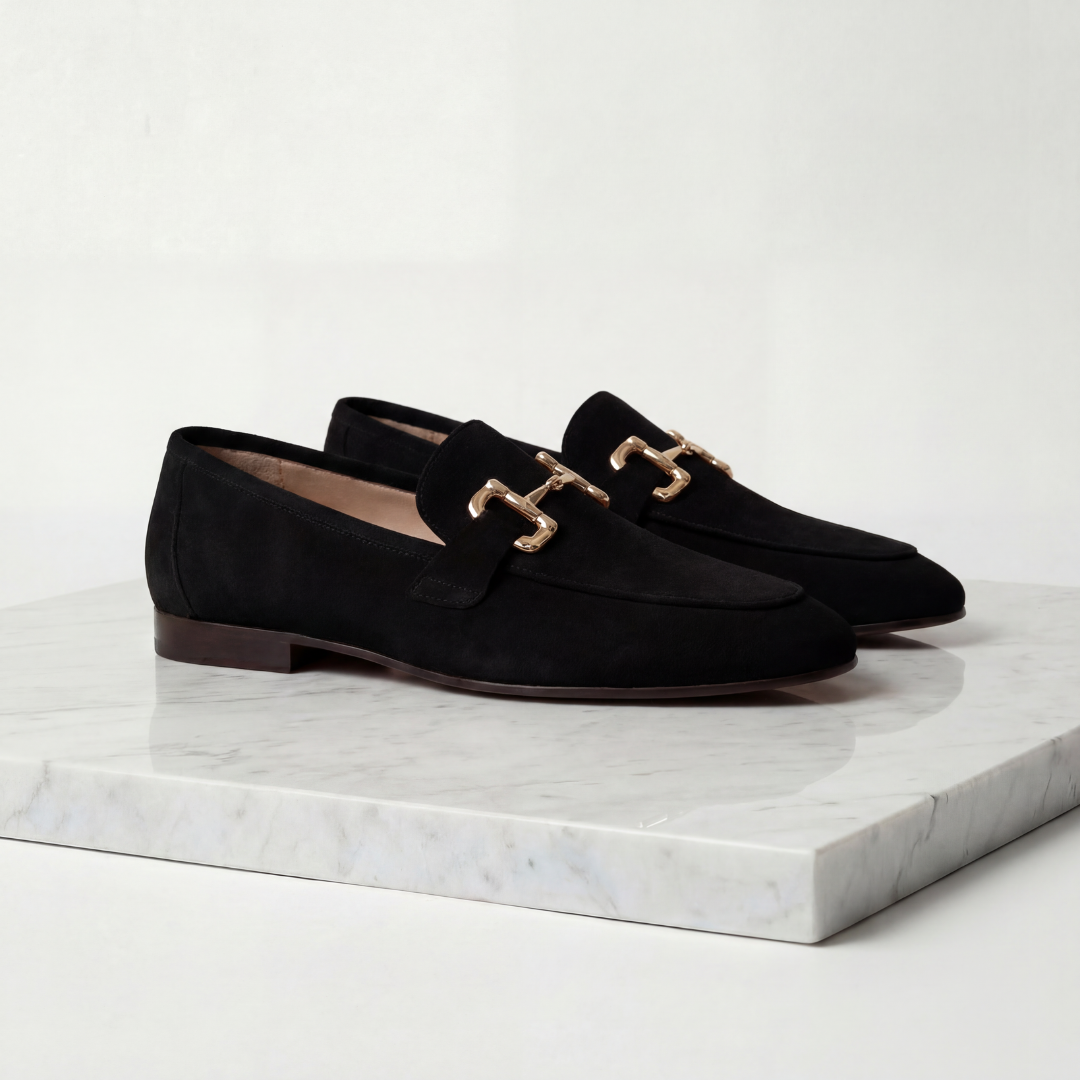 Herren Wildleder Loafers Mit Horsebit Detail
