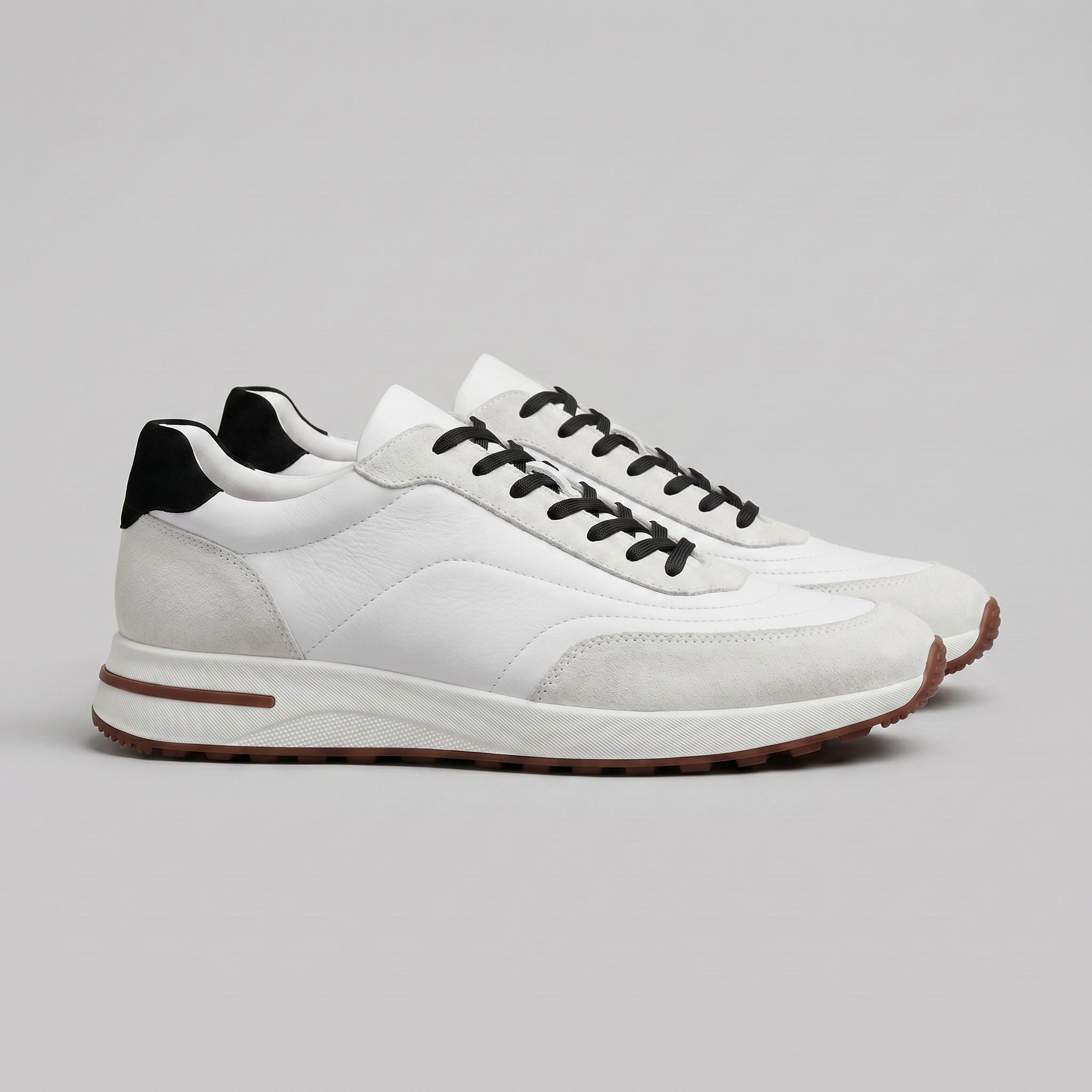 Herren Wildleder Panel Schnürschuhe