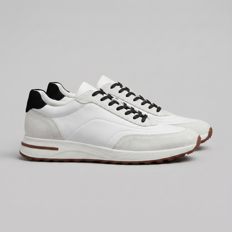 Herren Wildleder Panel Schnürschuhe
