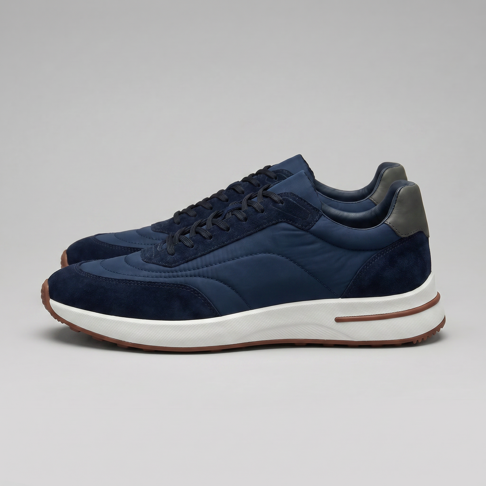 Herren Wildleder Panel Schnürschuhe