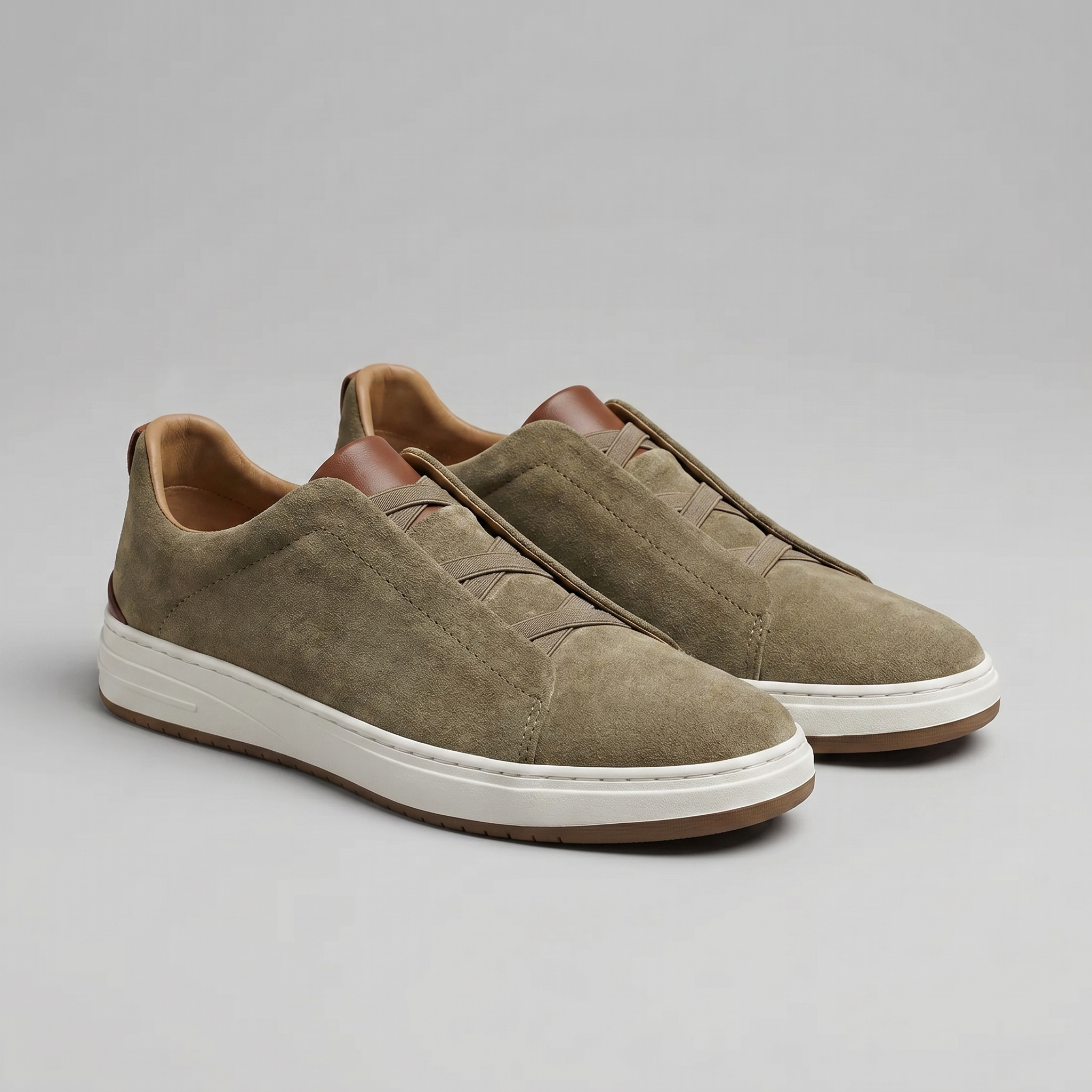 Herren Wildleder Slip-On Freizeitsneaker
