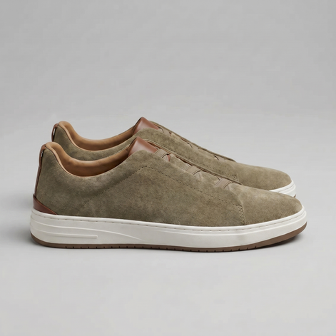 Herren Wildleder Slip-On Freizeitsneaker