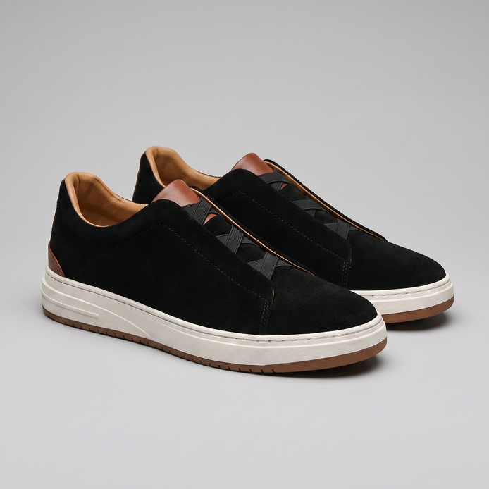 Herren Wildleder Slip-On Freizeitsneaker