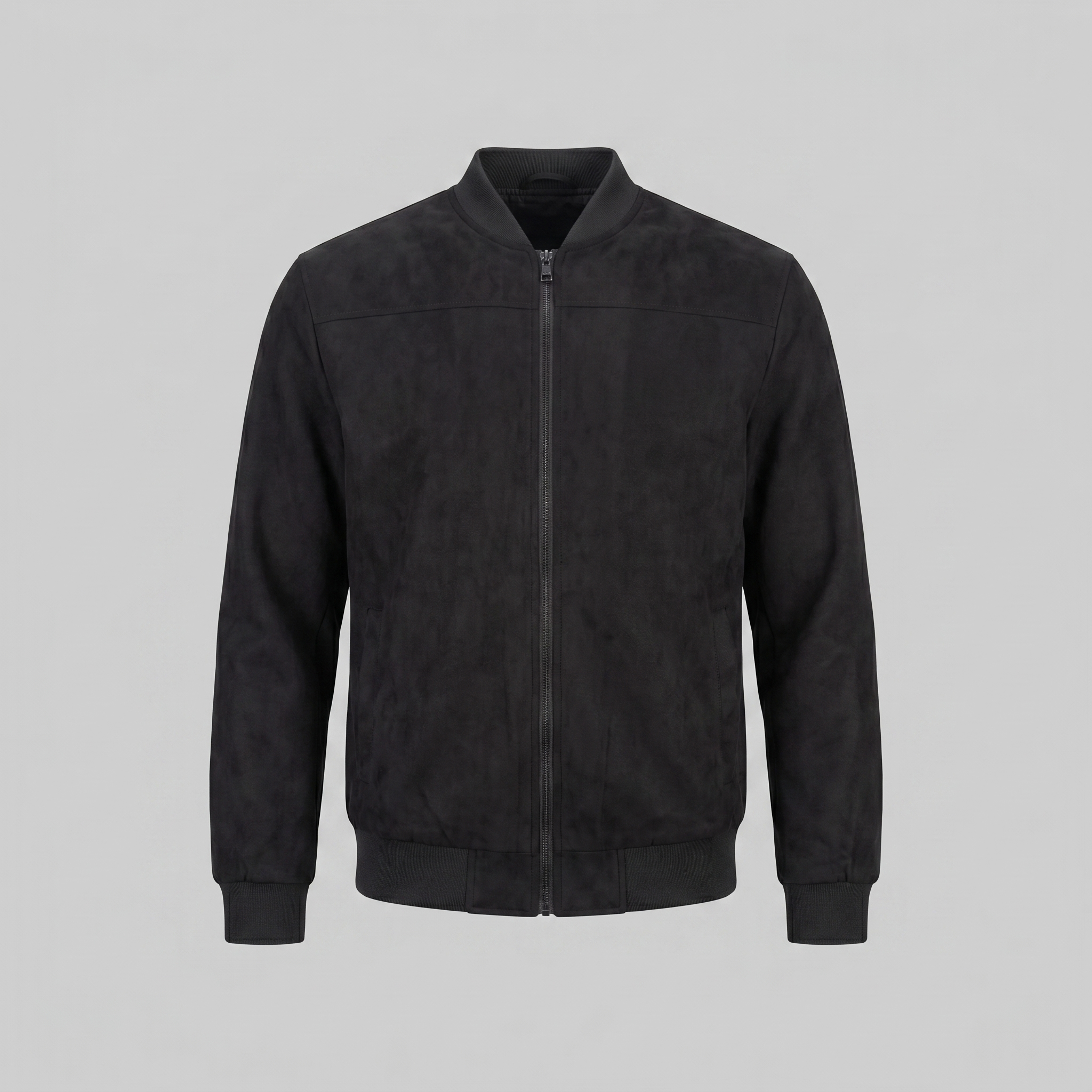 Herren Bomberjacke Mit Wildlederoptik
