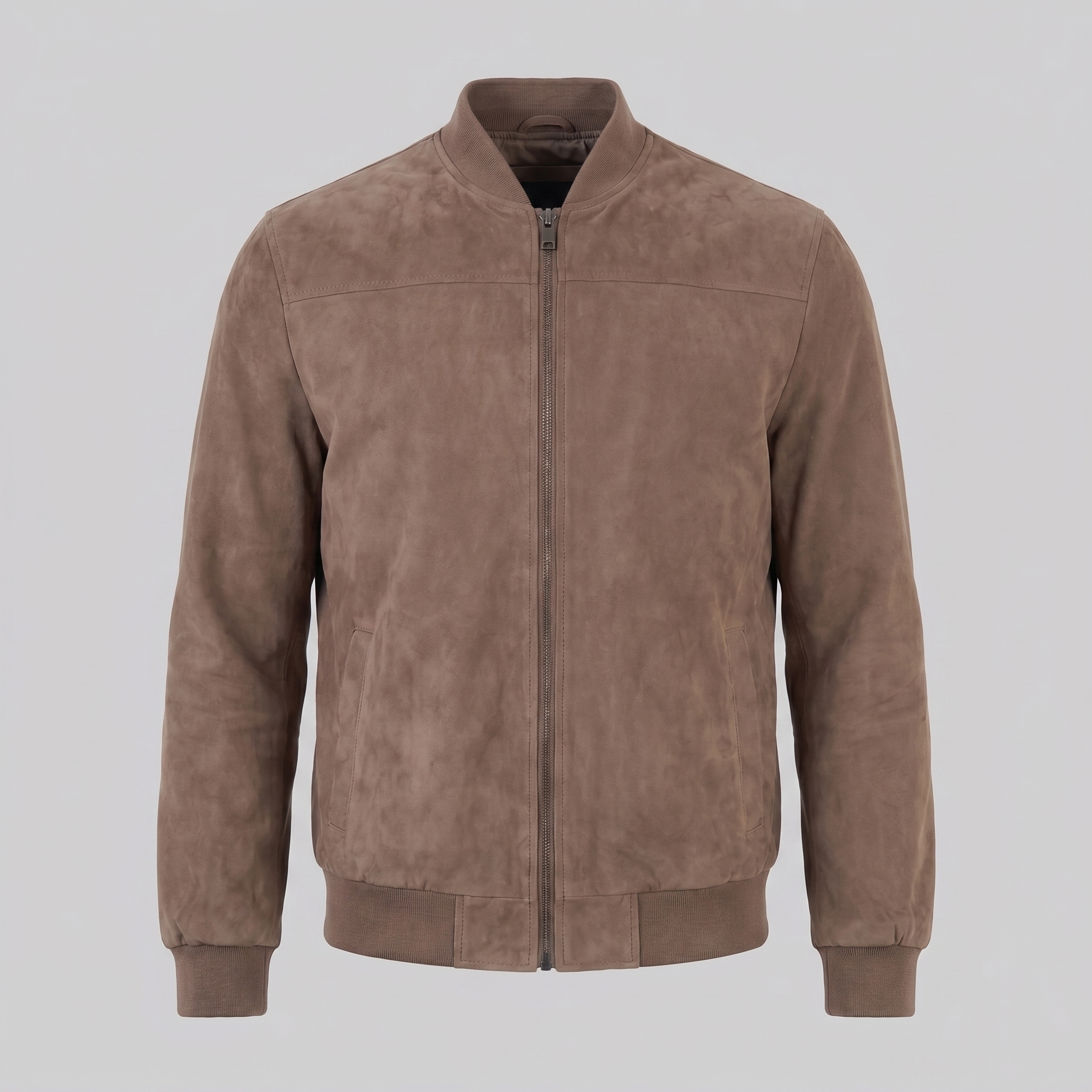 Herren Bomberjacke Mit Wildlederoptik