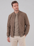 Herren Bomberjacke Mit Wildlederoptik