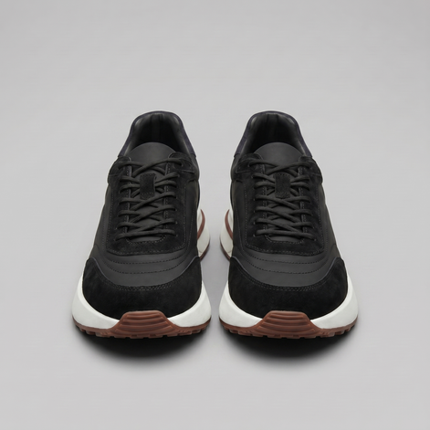 Herren Sneaker Aus Wildleder Und Nylon Mit Panels