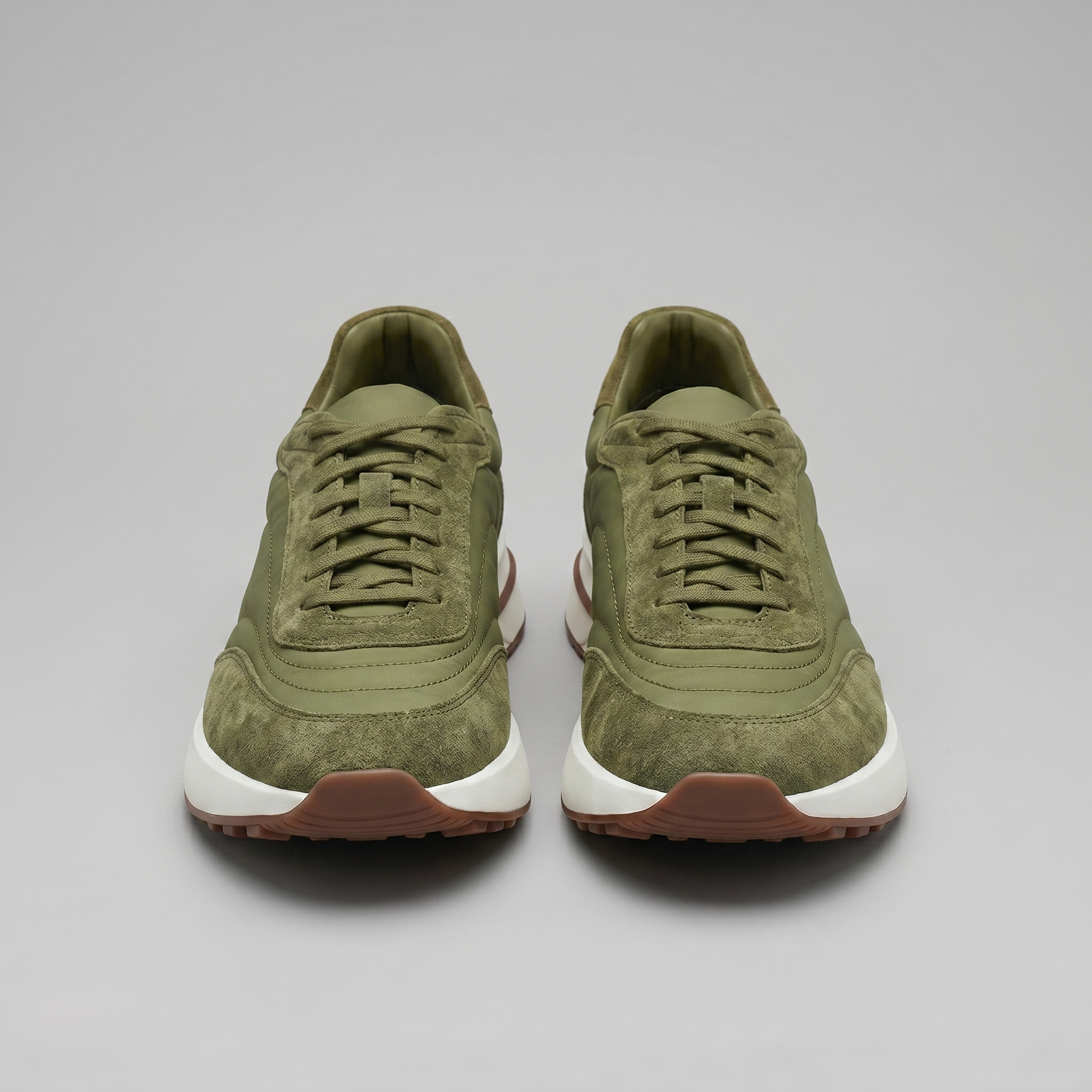 Herren Sneaker Aus Wildleder Und Nylon Mit Panels