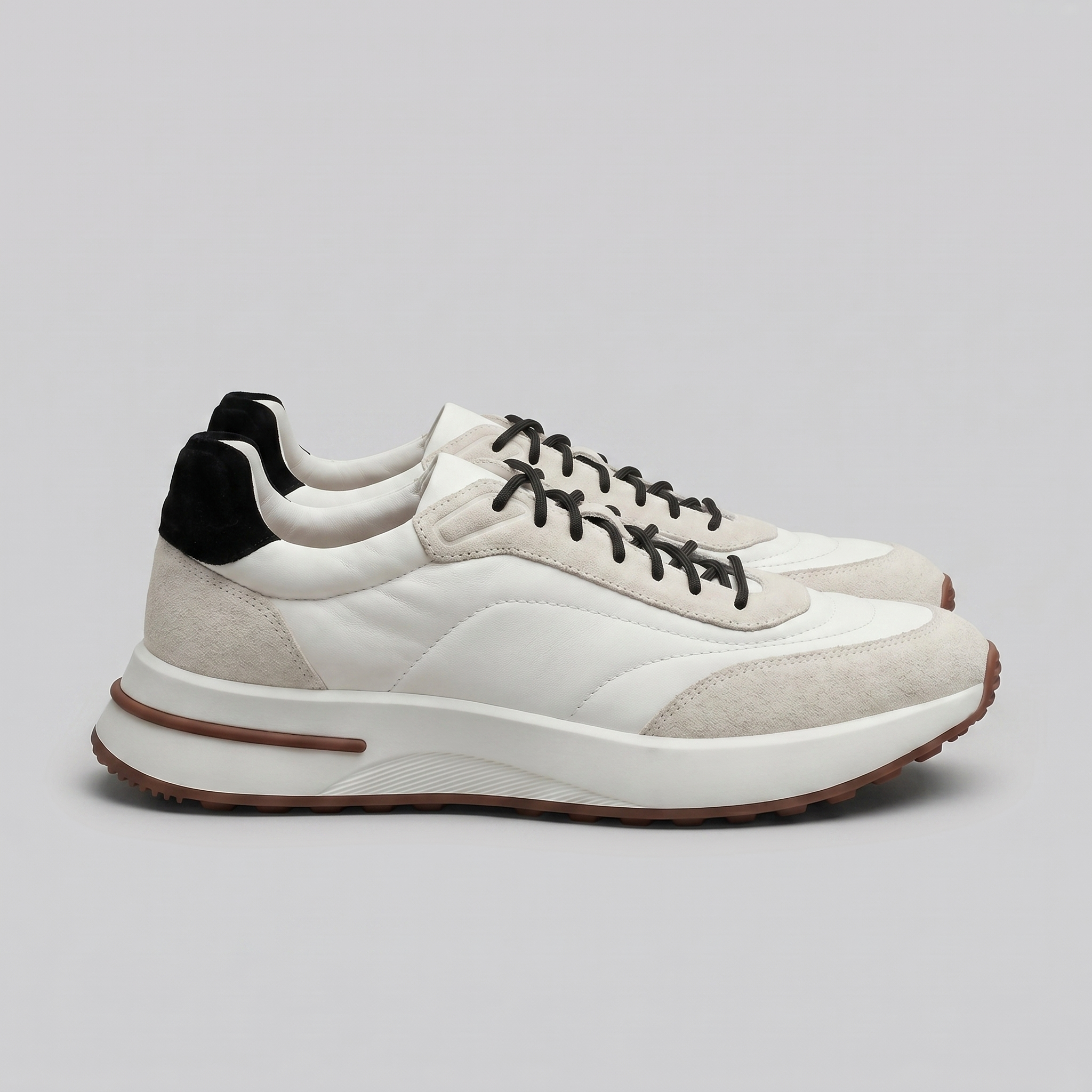 Herren Sneaker Aus Wildleder Und Nylon Mit Panels