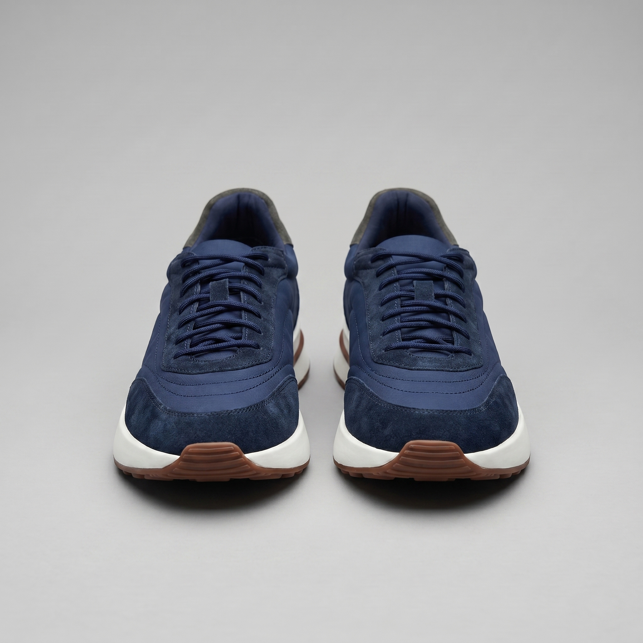 Herren Sneaker Aus Wildleder Und Nylon Mit Panels