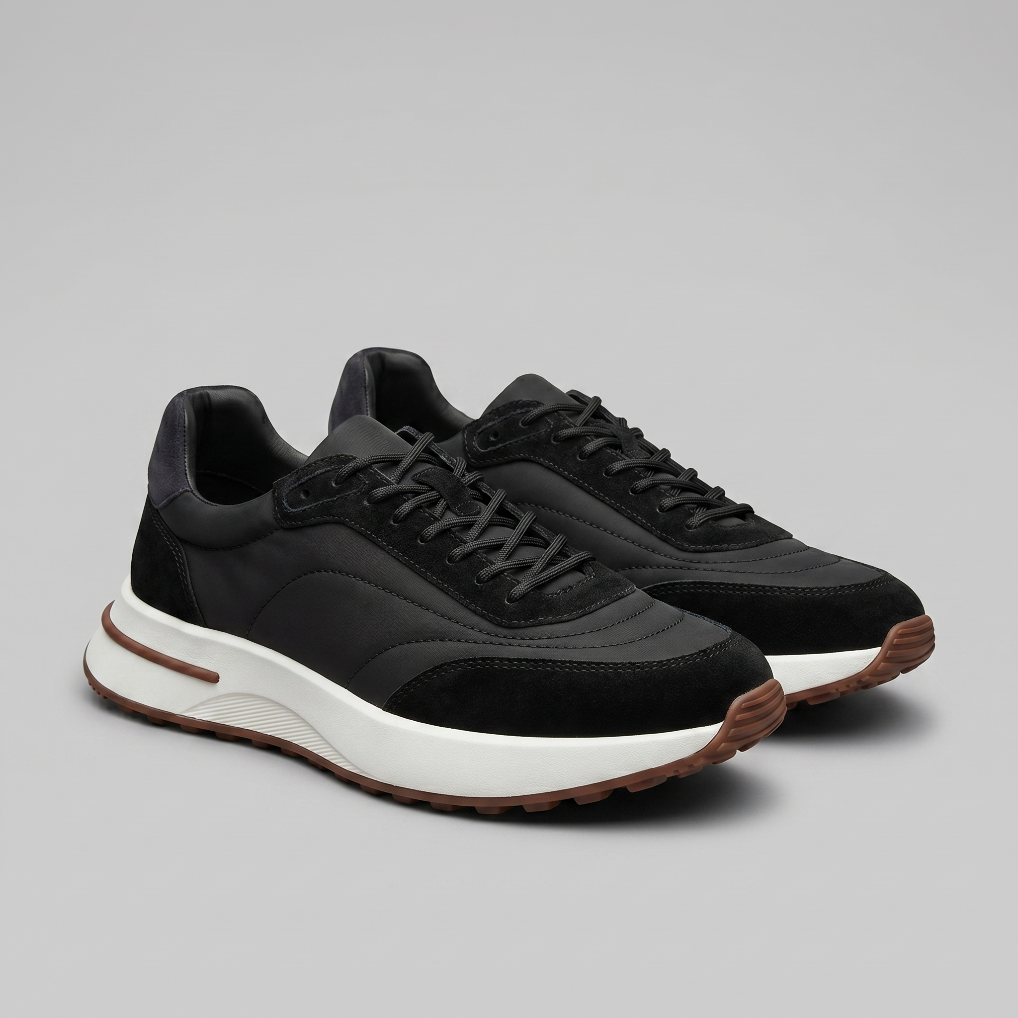 Herren Sneaker Aus Wildleder Und Nylon Mit Panels