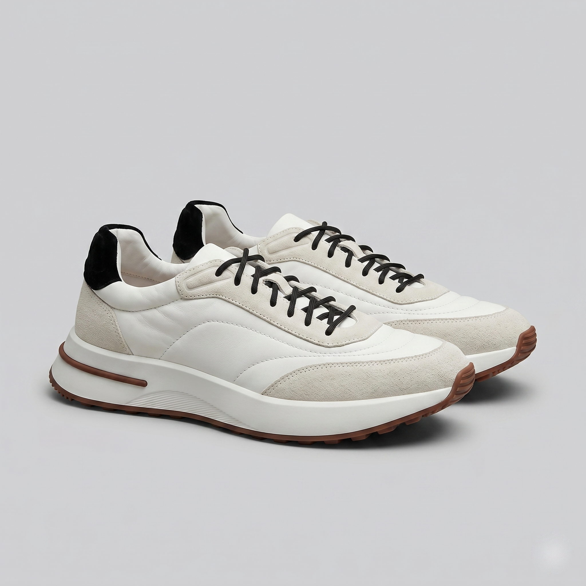 Herren Sneaker Aus Wildleder Und Nylon Mit Panels