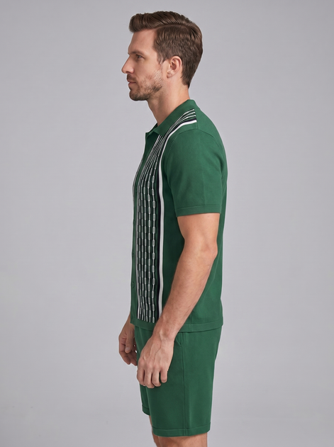 Herren Sommer Set Kurzarmhemd Und Shorts Set