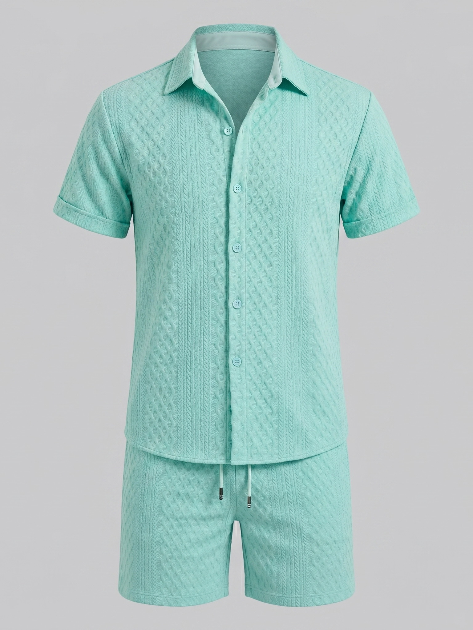 Herren Sommer Waffel Outfit Set
