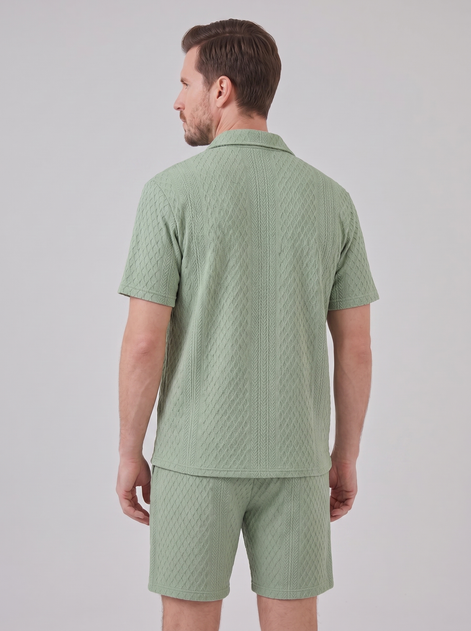 Herren Sommer Waffel Outfit Set