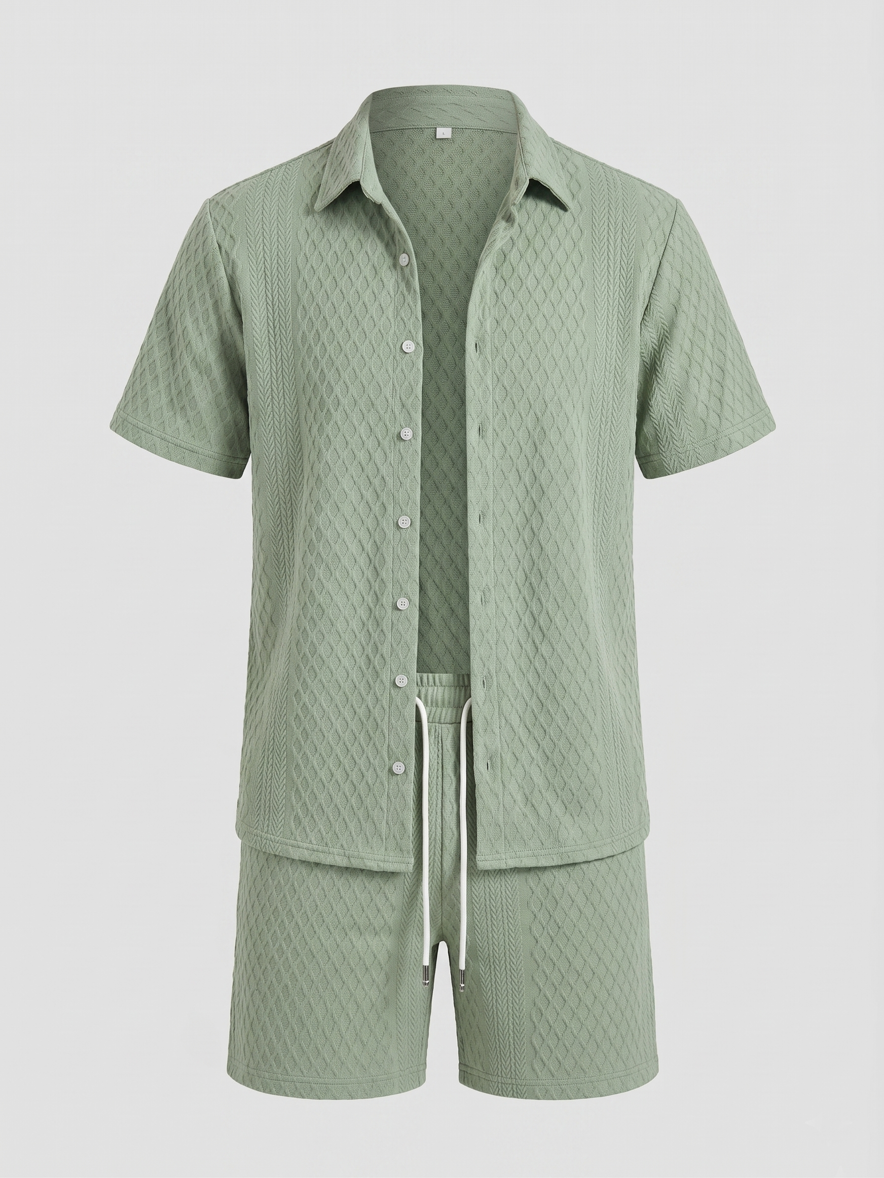 Herren Sommer Waffel Outfit Set