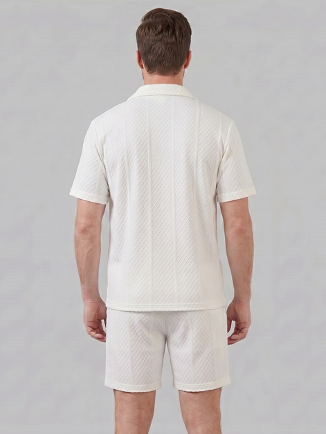 Herren Sommer Waffel Outfit Set