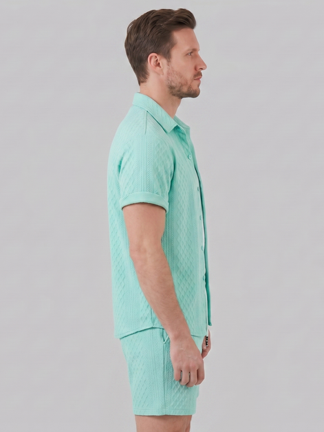 Herren Sommer Waffel Outfit Set