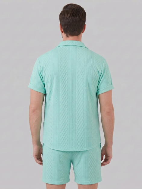 Herren Sommer Waffel Outfit Set
