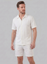 Herren Sommer Waffel Outfit Set