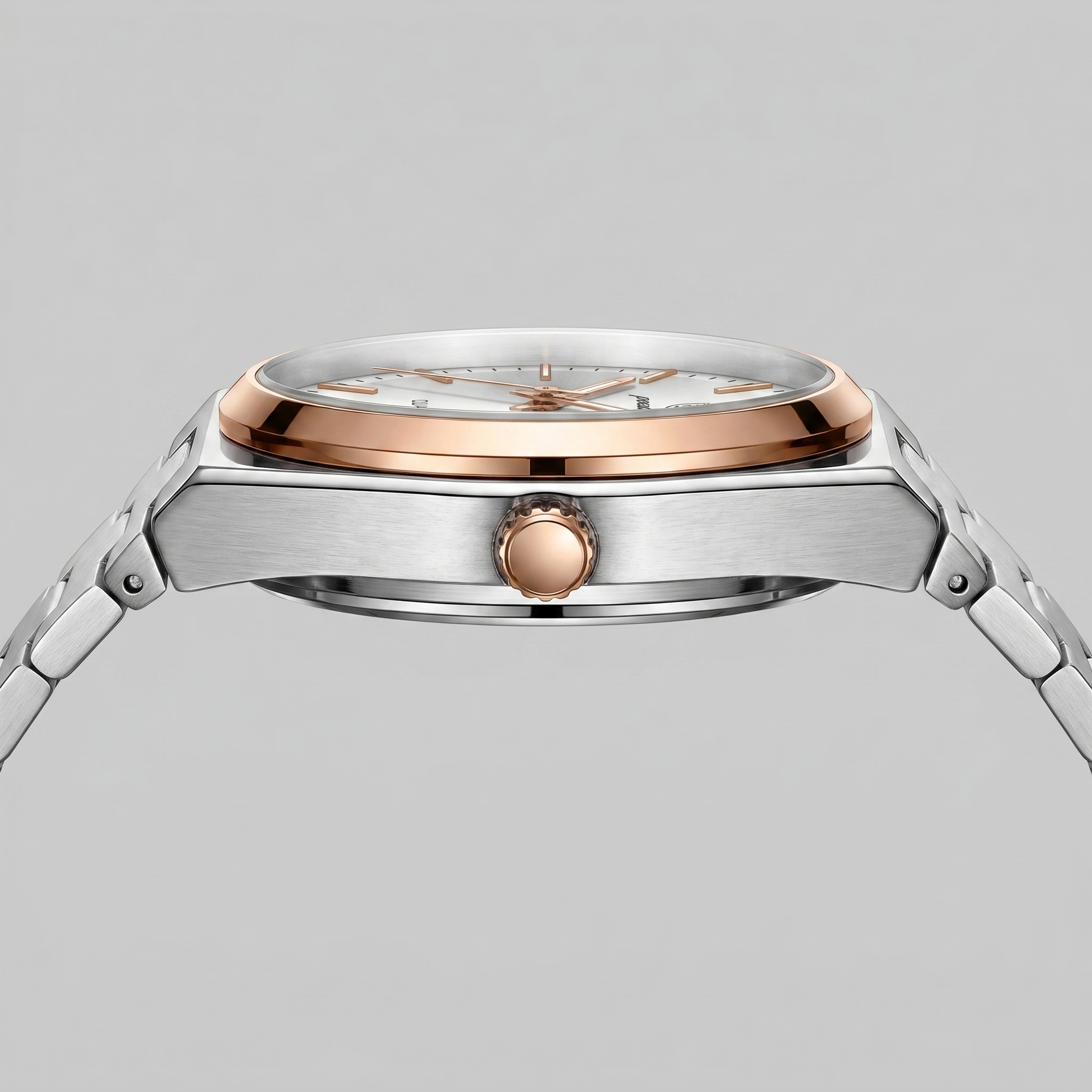 Herrenuhr mit Sonnenburst-Zifferblatt Edelstahlarmband