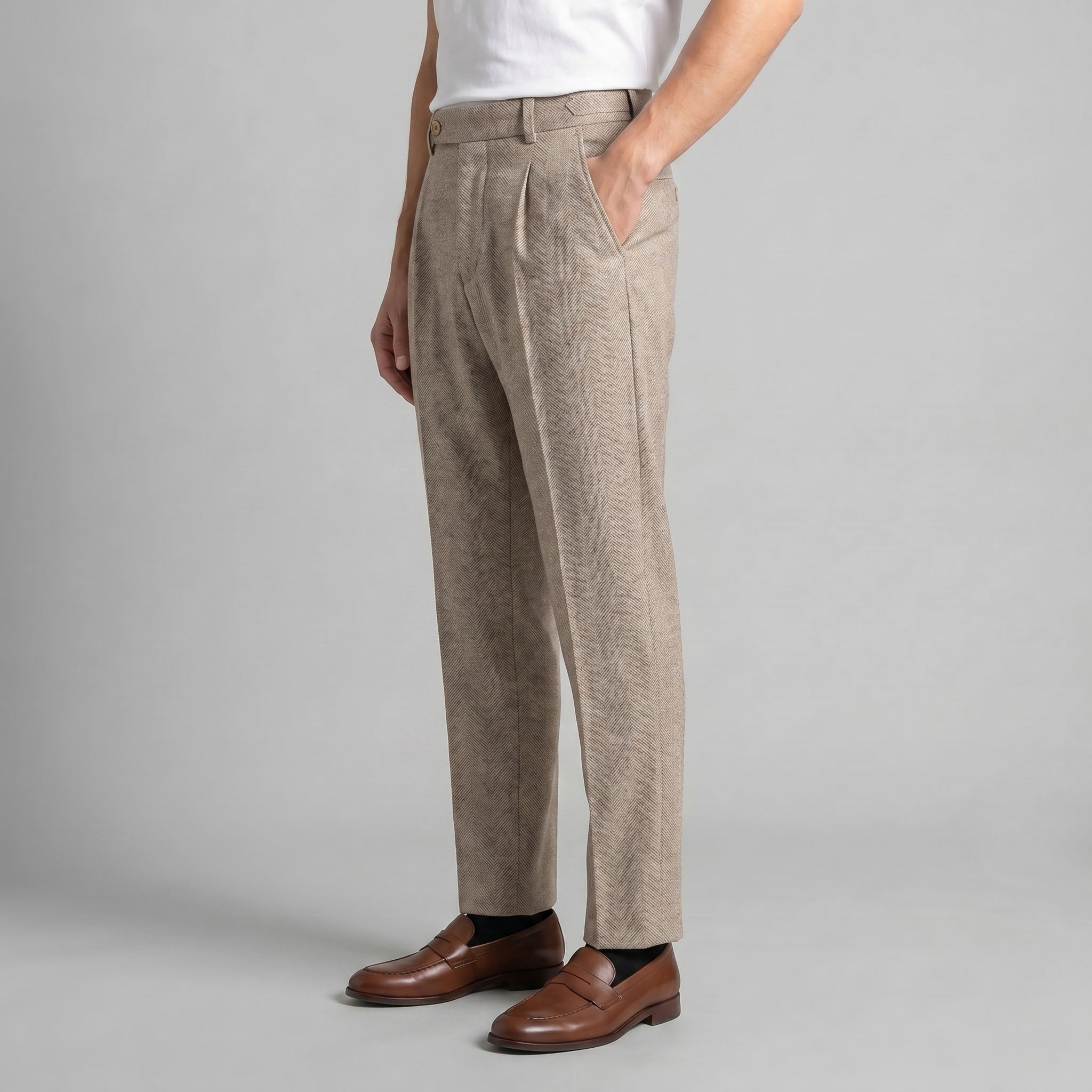 Herren Maßgeschneiderte Knöchellang Hose
