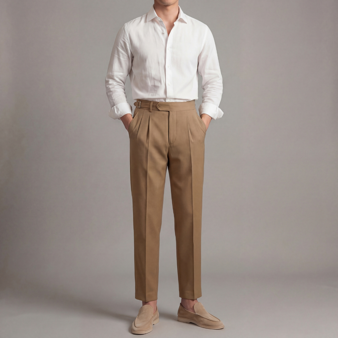 Herren Anzughose Mit Taillierter Passform