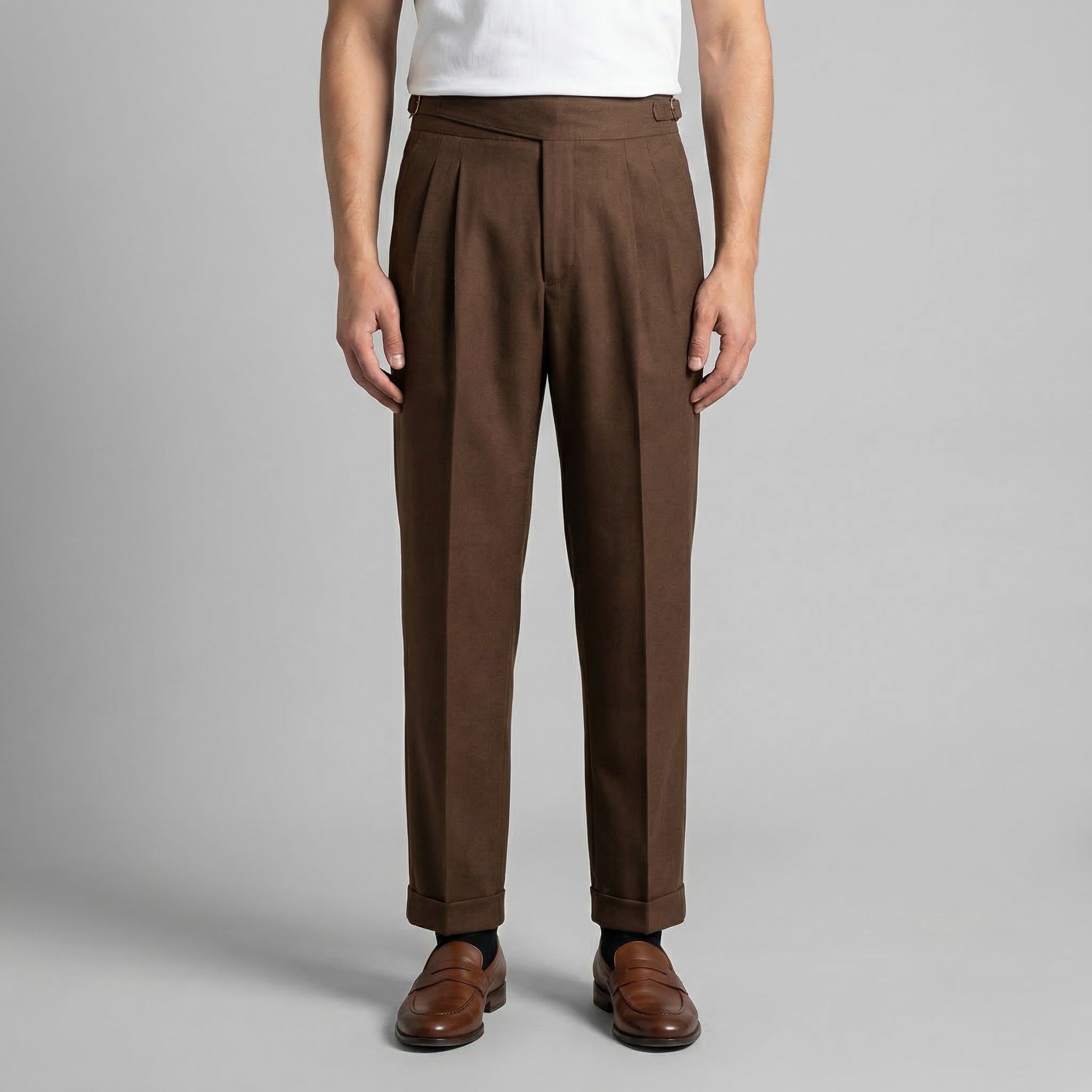 Herren Maßgeschneiderte Faltenhose