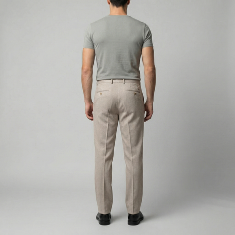 Klassische Herrenhose mit schmal zulaufendem Bein