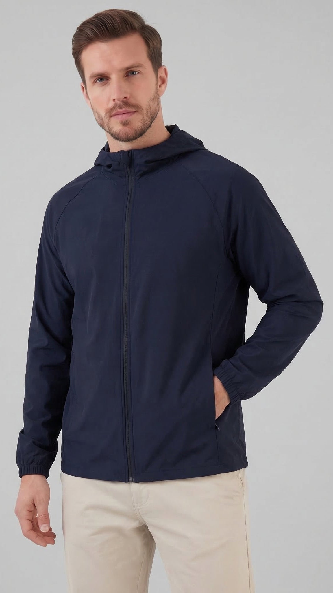 Herren Tech Fleece Kapuzenjacke