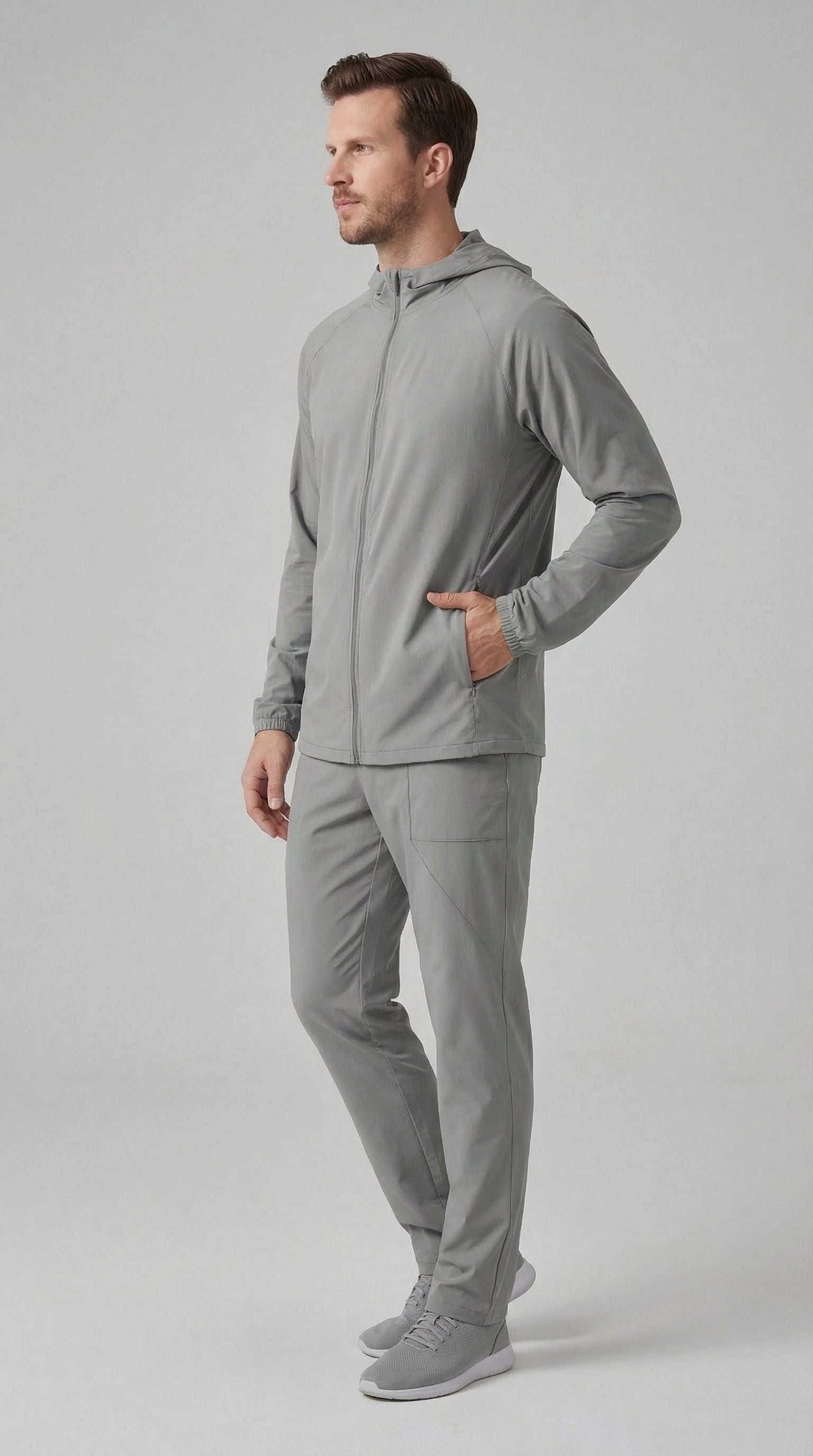 Herren Tech Fleece Kapuzenjacke