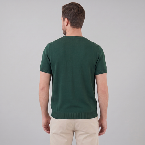 Herren Texturiertes Strick T Shirt