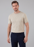 Herren Texturiertes Strick T Shirt