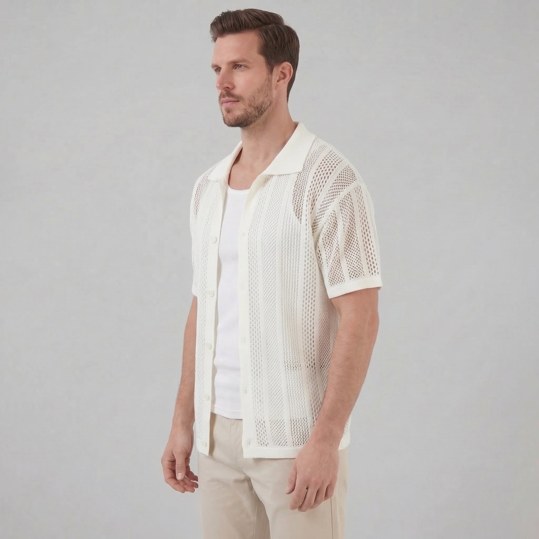 Herren Trendiges Freizeit Hemd Für Den Sommer