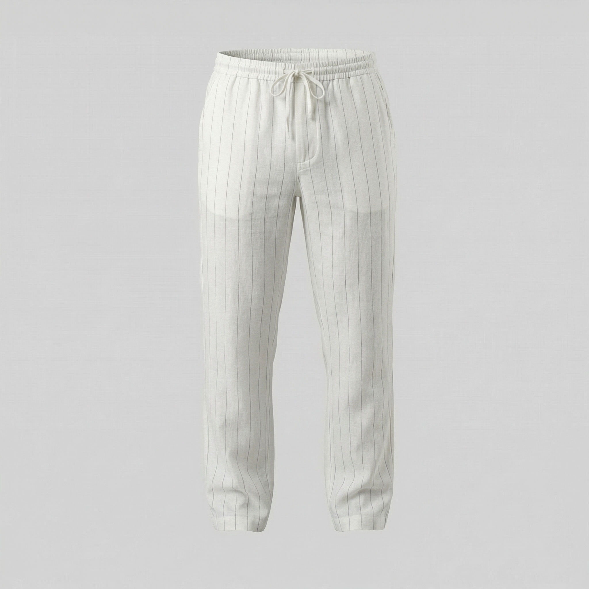 Herren Leinenhose Mit Kordelzug