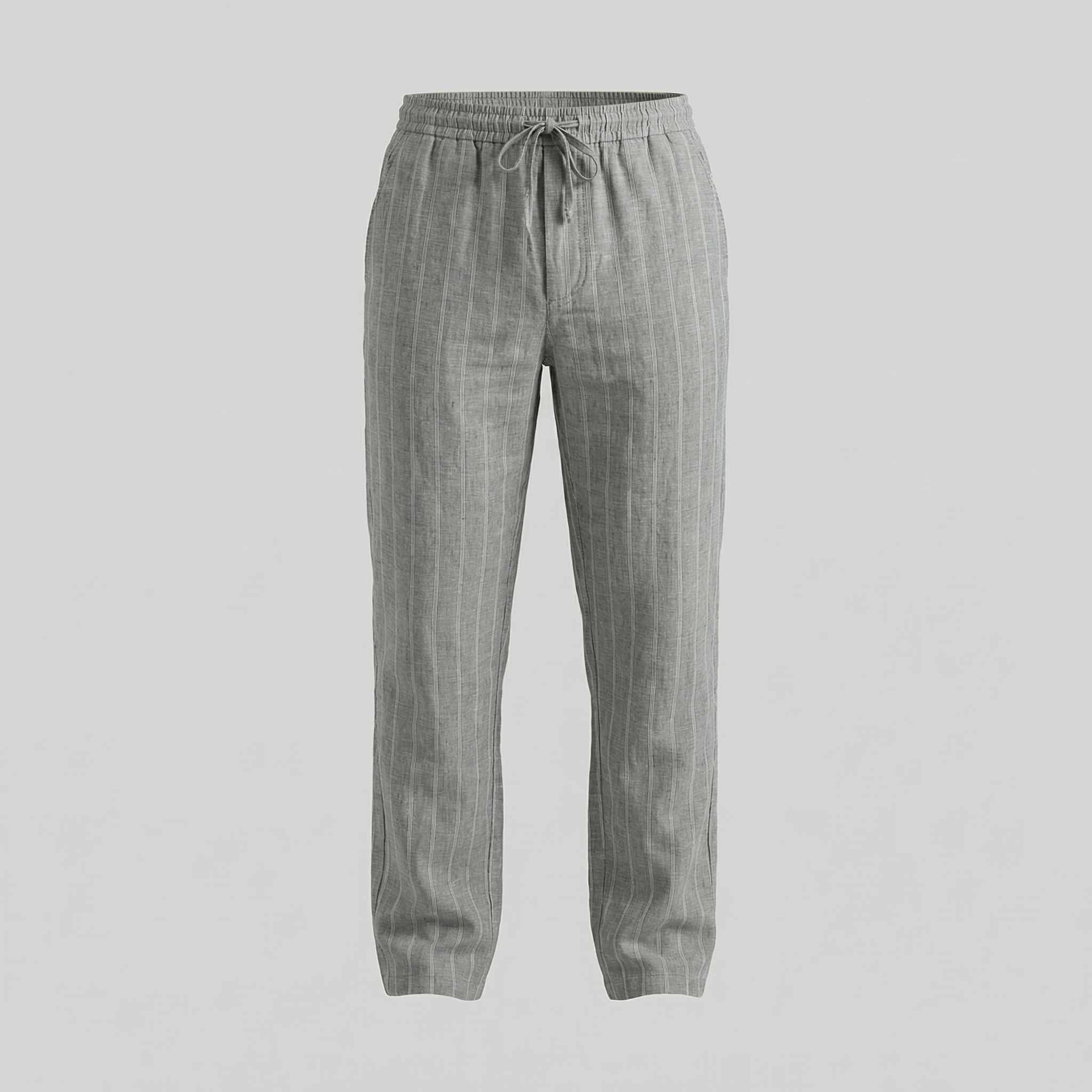 Herren Leinenhose Mit Kordelzug