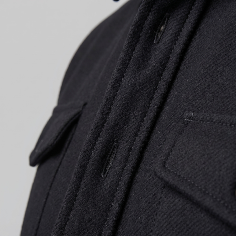 Herren Overshirt Mit Zwei Brusttaschen Slim Fit