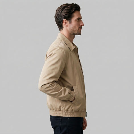 Herren Jacke Im Urbanen Stil Mit Reißverschlussdetails