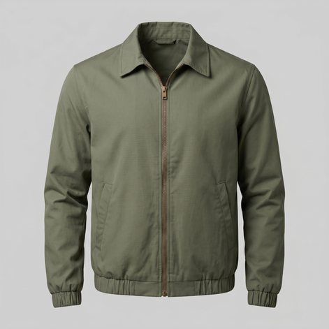 Herren Jacke Im Urbanen Stil Mit Reißverschlussdetails
