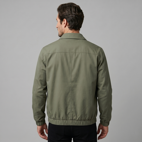 Herren Jacke Im Urbanen Stil Mit Reißverschlussdetails